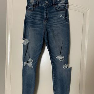 American eagle outfitters Curvy super stretch high rise jeggings size 4 short
